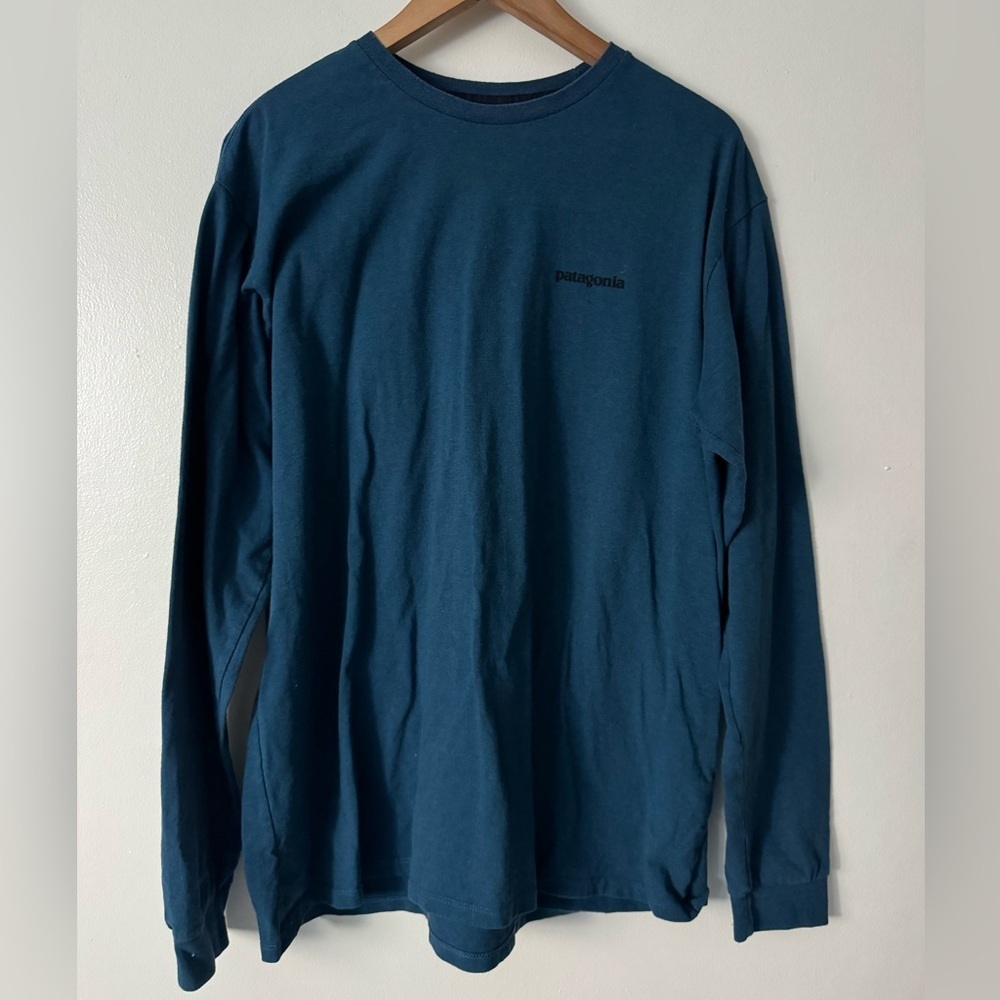 Patagonia L Men's Blue Long Sleeve Shirt